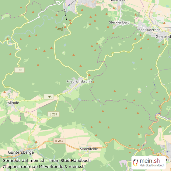 Gernrode Landkreis Quedlinburg Landkarte © Openstreetmap Contributors Gernrode Großes Dorf Karte