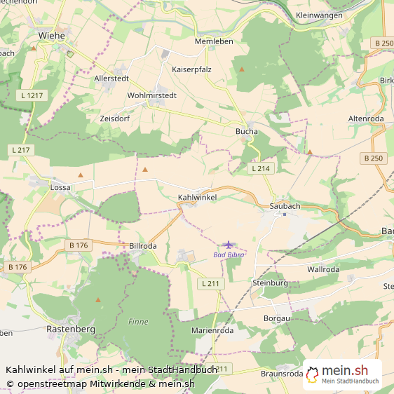 Kahlwinkel Burgenlandkreis Landkarte © Openstreetmap Contributors Kahlwinkel Karte