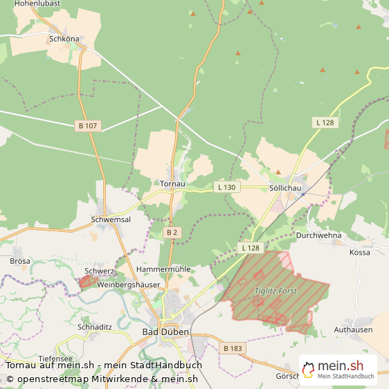 Tornau Landkreis Wittenberg Landkarte © Openstreetmap Contributors Tornau  Karte
