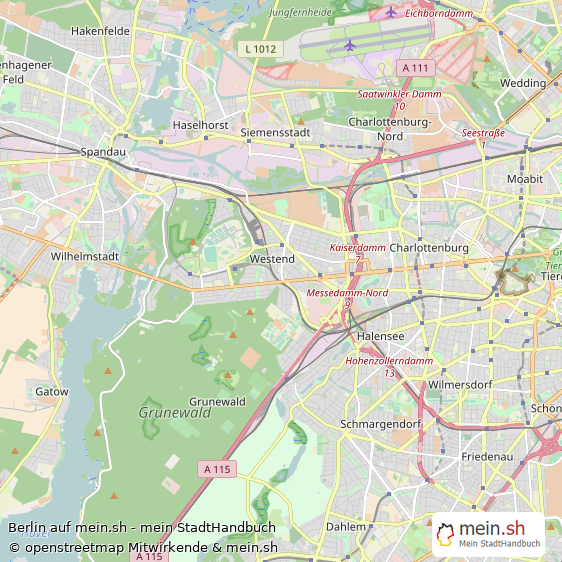 Berlin Kreisfreie Stadt Berlin Landkarte © Openstreetmap Contributors Berlin Metropole Karte