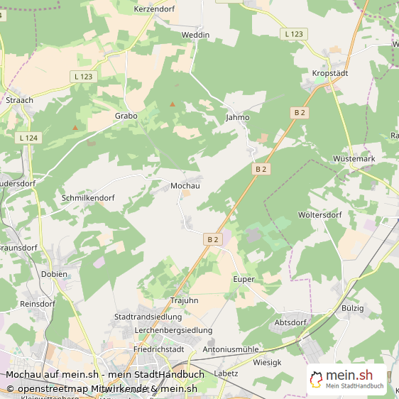 Mochau Landstadt Karte