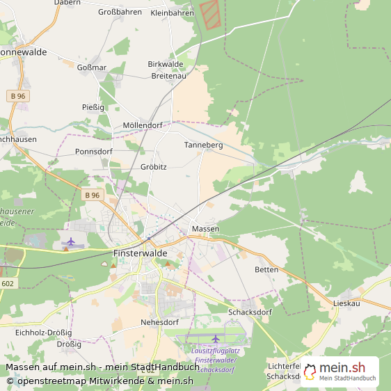 Massen Landkreis Elbe-Elster Landkarte © Openstreetmap Contributors Massen Karte