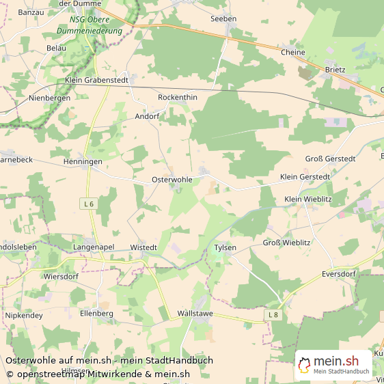 Osterwohle Altmarkkreis Salzwedel Landkarte © Openstreetmap Contributors Osterwohle Karte