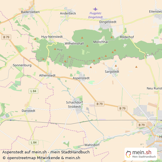 Aspenstedt Landkreis Halberstadt Landkarte © Openstreetmap Contributors Aspenstedt Karte