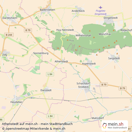 Athenstedt Landkreis Halberstadt Landkarte © Openstreetmap Contributors Athenstedt Karte
