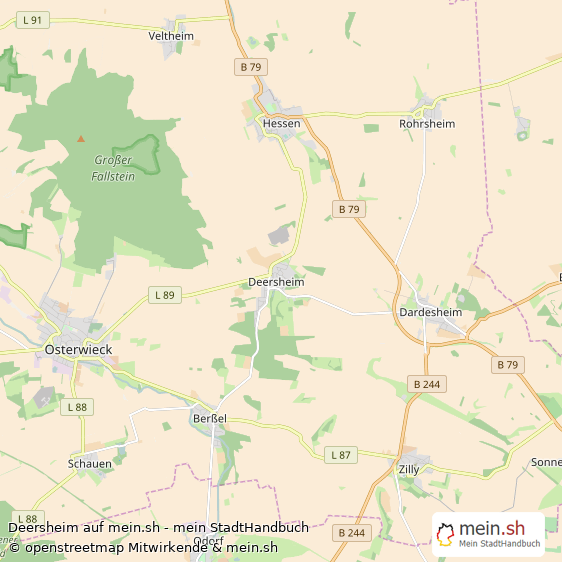 Deersheim Landkreis Halberstadt Landkarte © Openstreetmap Contributors Deersheim Karte