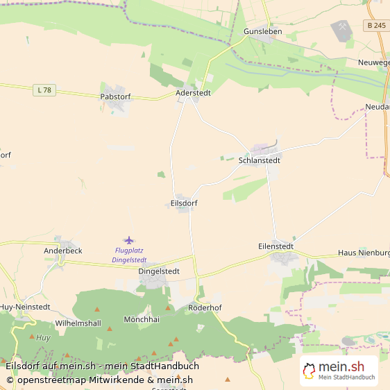 Eilsdorf Landkreis Halberstadt Landkarte © Openstreetmap Contributors Eilsdorf Karte