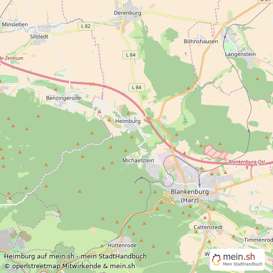 Heimburg Landkreis Wernigerode Landkarte © Openstreetmap Contributors Heimburg Karte