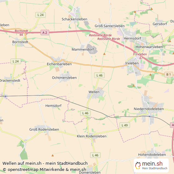 Wellen Ohrekreis Landkarte © Openstreetmap Contributors Wellen Dorf Karte