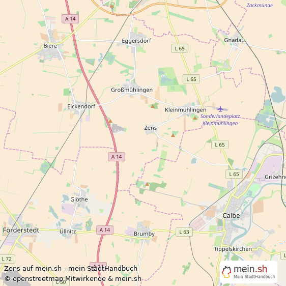 Zens Landkreis Schönebeck Landkarte © Openstreetmap Contributors Zens Karte