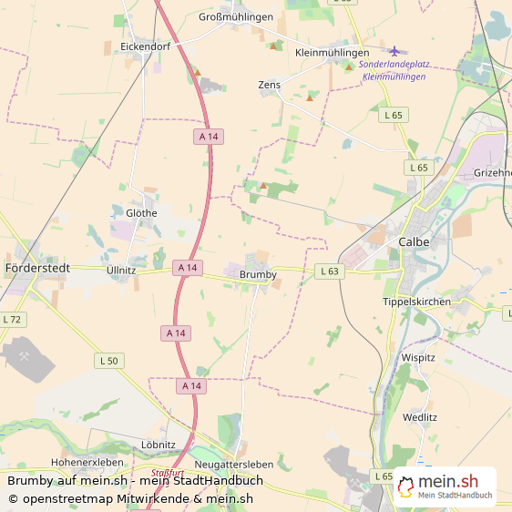 Brumby Landkreis Schönebeck Landkarte © Openstreetmap Contributors Brumby Karte