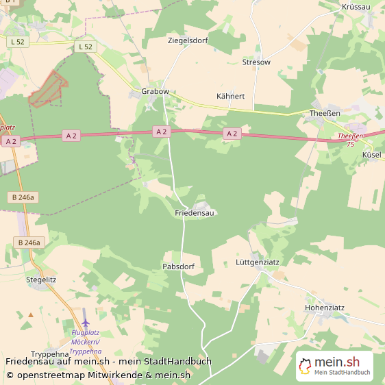 Friedensau Landkreis Jerichower Land Landkarte © Openstreetmap Contributors Friedensau Karte