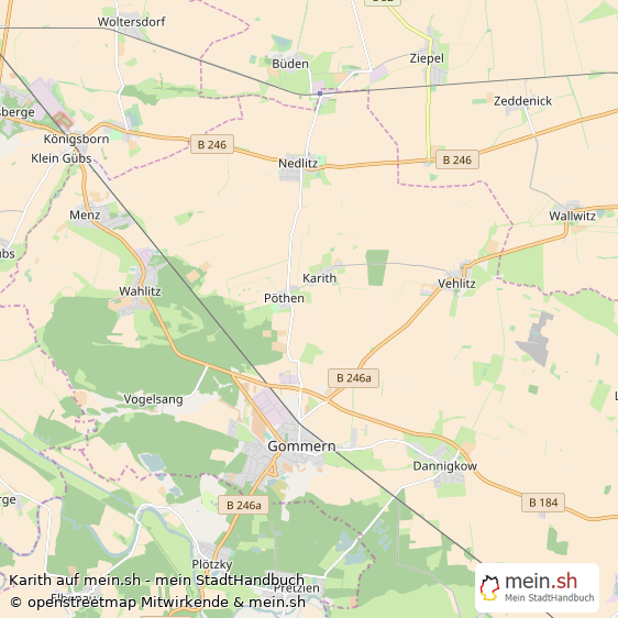 Karith Landkreis Jerichower Land Landkarte © Openstreetmap Contributors Karith Karte