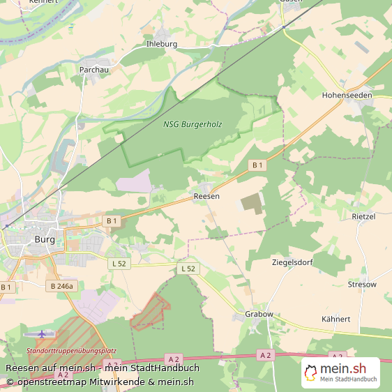 Reesen Landkreis Jerichower Land Landkarte © Openstreetmap Contributors Reesen Karte