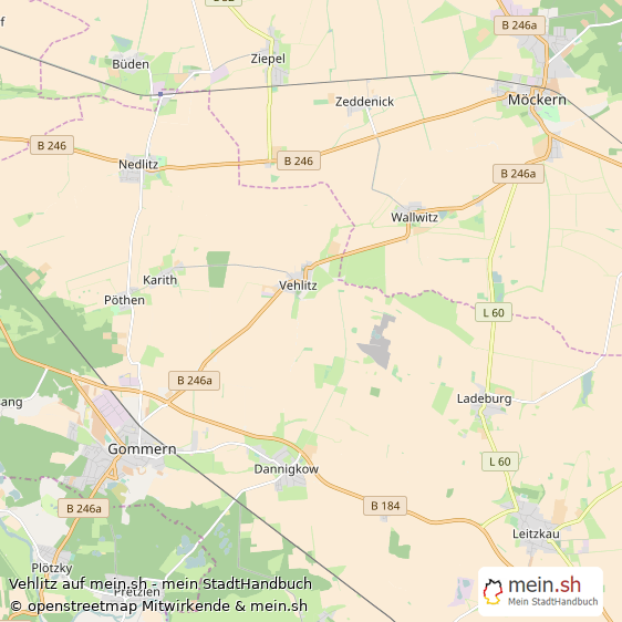Vehlitz Landkreis Jerichower Land Landkarte © Openstreetmap Contributors Vehlitz Karte