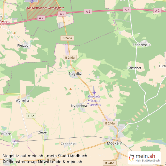 Stegelitz Landkreis Jerichower Land Landkarte © Openstreetmap Contributors Stegelitz Karte