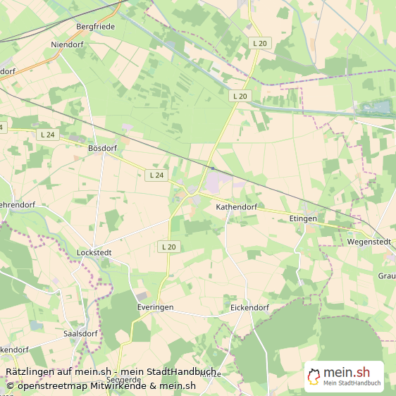 Rätzlingen Ohrekreis Landkarte © Openstreetmap Contributors Rätzlingen Kleines Dorf Karte