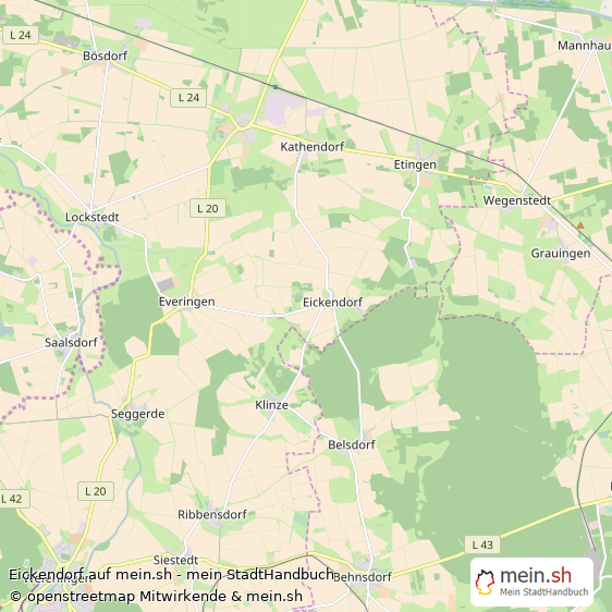 Eickendorf Ohrekreis Landkarte © Openstreetmap Contributors Eickendorf Karte
