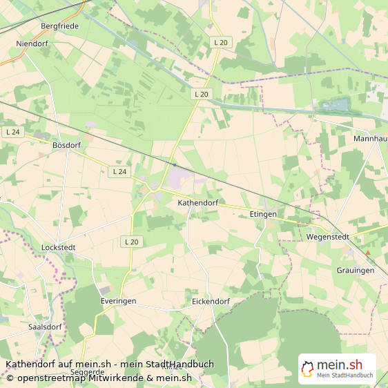 Kathendorf Ohrekreis Landkarte © Openstreetmap Contributors Kathendorf Karte