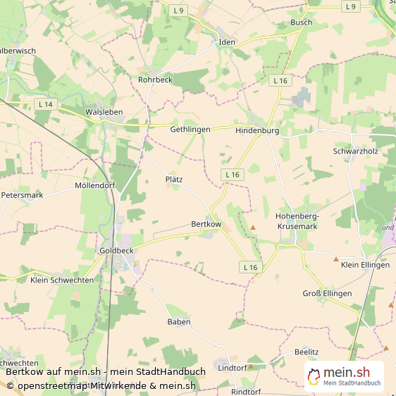 Bertkow Landkreis Stendal Landkarte © Openstreetmap Contributors Bertkow Karte