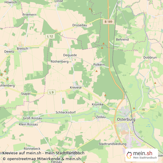 Krevese Landkreis Stendal Landkarte © Openstreetmap Contributors Krevese Karte