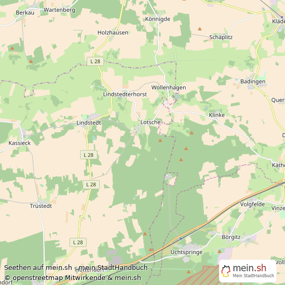 Seethen Altmarkkreis Salzwedel Landkarte © Openstreetmap Contributors Seethen Karte
