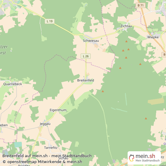 Breitenfeld Altmarkkreis Salzwedel Landkarte © Openstreetmap Contributors Breitenfeld Karte