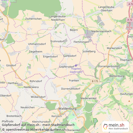 Göpfersdorf Landkreis Altenburger Land Landkarte © Openstreetmap Contributors Göpfersdorf Kleines Dorf Karte