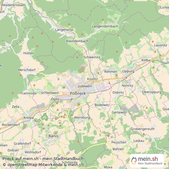Pneck Kleinstadt Karte
