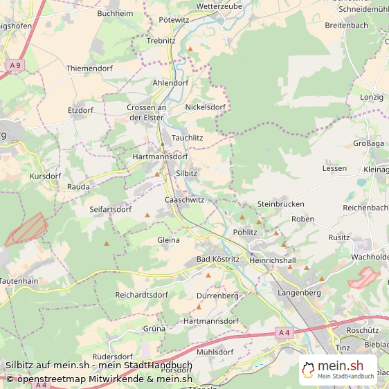 Silbitz Dorf Karte