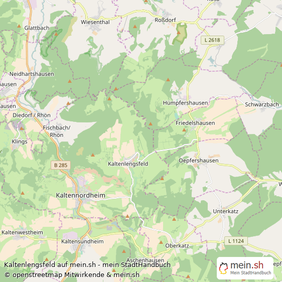 Kaltenlengsfeld Wartburgkreis Landkarte © Openstreetmap Contributors Kaltenlengsfeld Kleines Dorf Karte