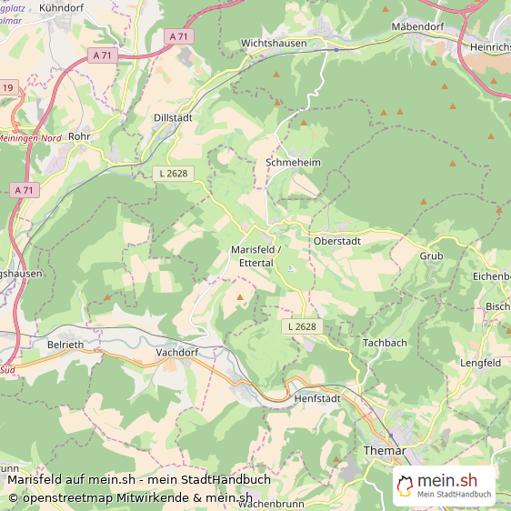Marisfeld Kleines Dorf Karte
