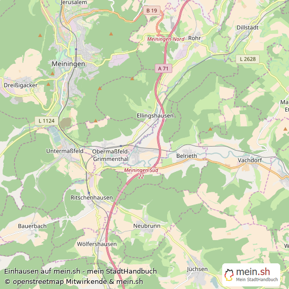Einhausen Groe Landstadt Karte