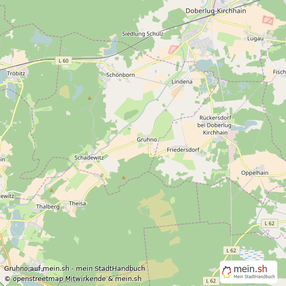 Gruhno Landkreis Elbe-Elster Landkarte © Openstreetmap Contributors Gruhno Karte