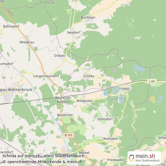 Schilda Landkreis Elbe-Elster Landkarte © Openstreetmap Contributors Schilda Dorf Karte