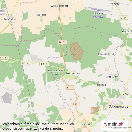 Stolzenhain Landkreis Elbe-Elster Landkarte © Openstreetmap Contributors Stolzenhain Karte