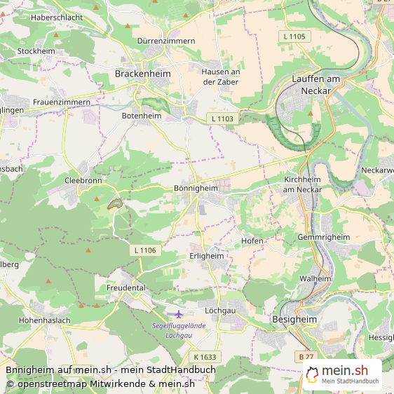 Bnnigheim Groe Landstadt Karte