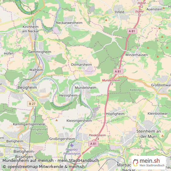 Mundelsheim Landstadt Karte