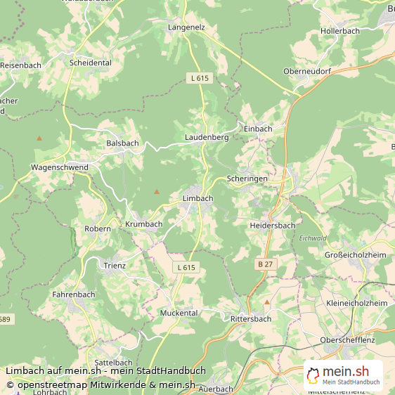 Limbach Kleines Dorf Karte