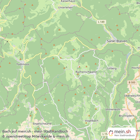 Ibach Kleines Dorf Karte