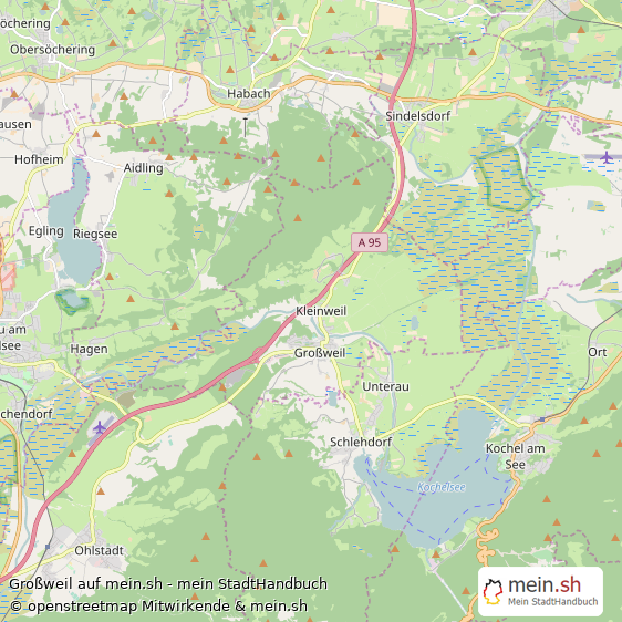 Großweil Landkreis Garmisch-Partenkirchen Landkarte © Openstreetmap Contributors Großweil Großes Dorf Karte
