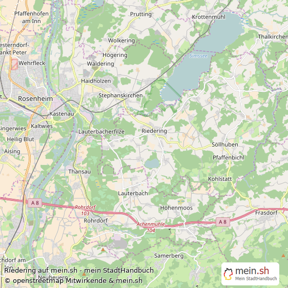 Riedering Groe Landstadt Karte