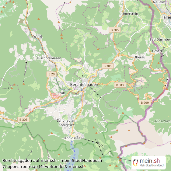 Berchtesgaden Groe Landstadt Karte