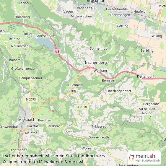 Irschenberg Landstadt Karte