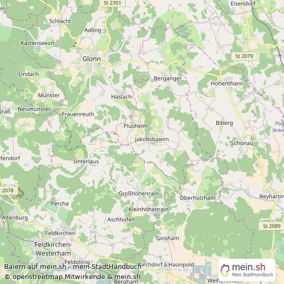 Baiern Groes Dorf Karte