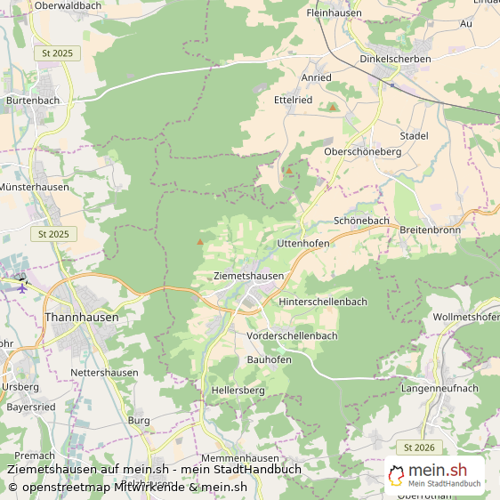 Ziemetshausen Landkreis Günzburg Landkarte © Openstreetmap Contributors Ziemetshausen Landstadt Karte