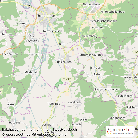 Balzhausen Landkreis Günzburg Landkarte © Openstreetmap Contributors Balzhausen Großes Dorf Karte