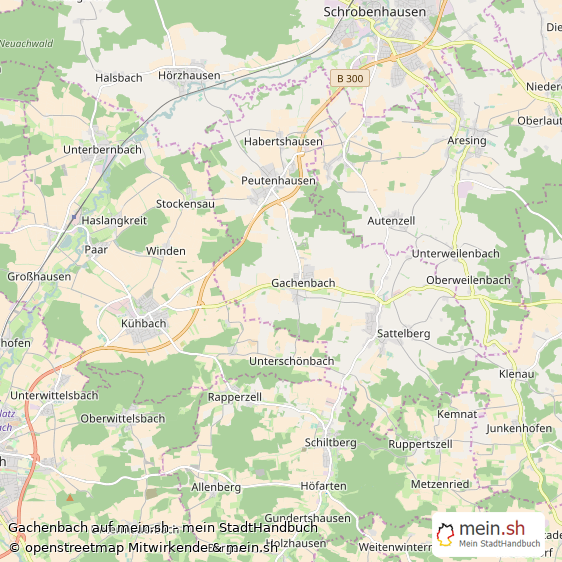 Gachenbach Landstadt Karte