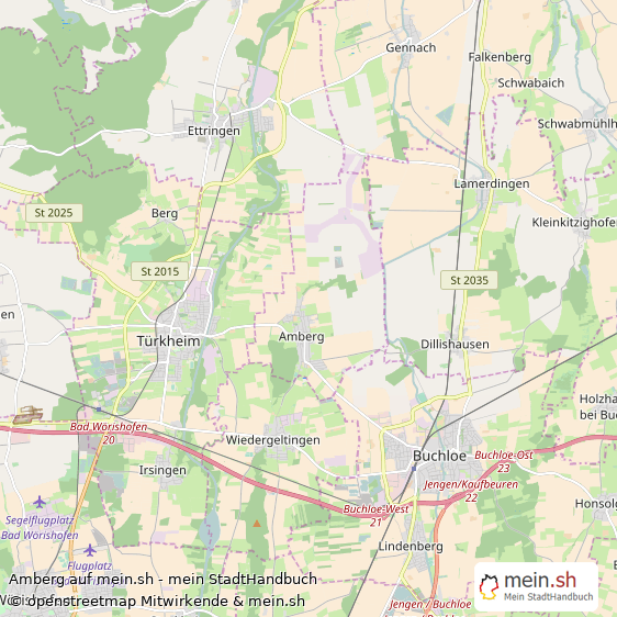 Amberg Kleine Mittelstadt Karte