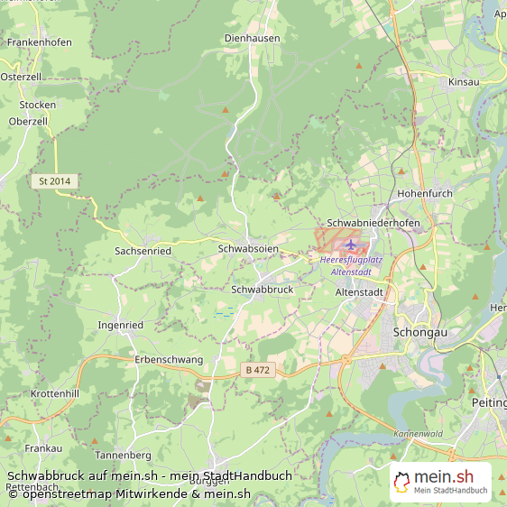 Schwabbruck Landkreis Weilheim-Schongau Landkarte © Openstreetmap Contributors Schwabbruck Dorf Karte